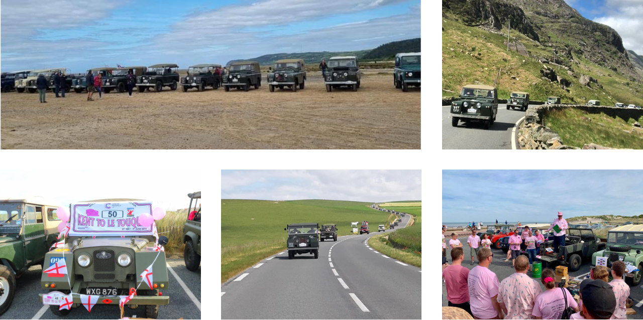 Charity Landrover Run Collage